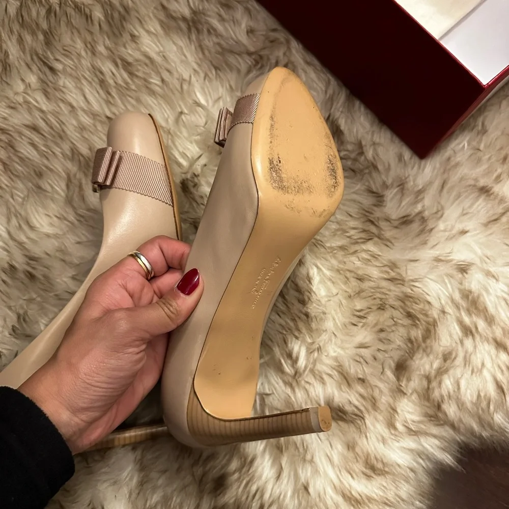 Ferragamo Pumps Nude Size 7.5 - Picture 4 of 5